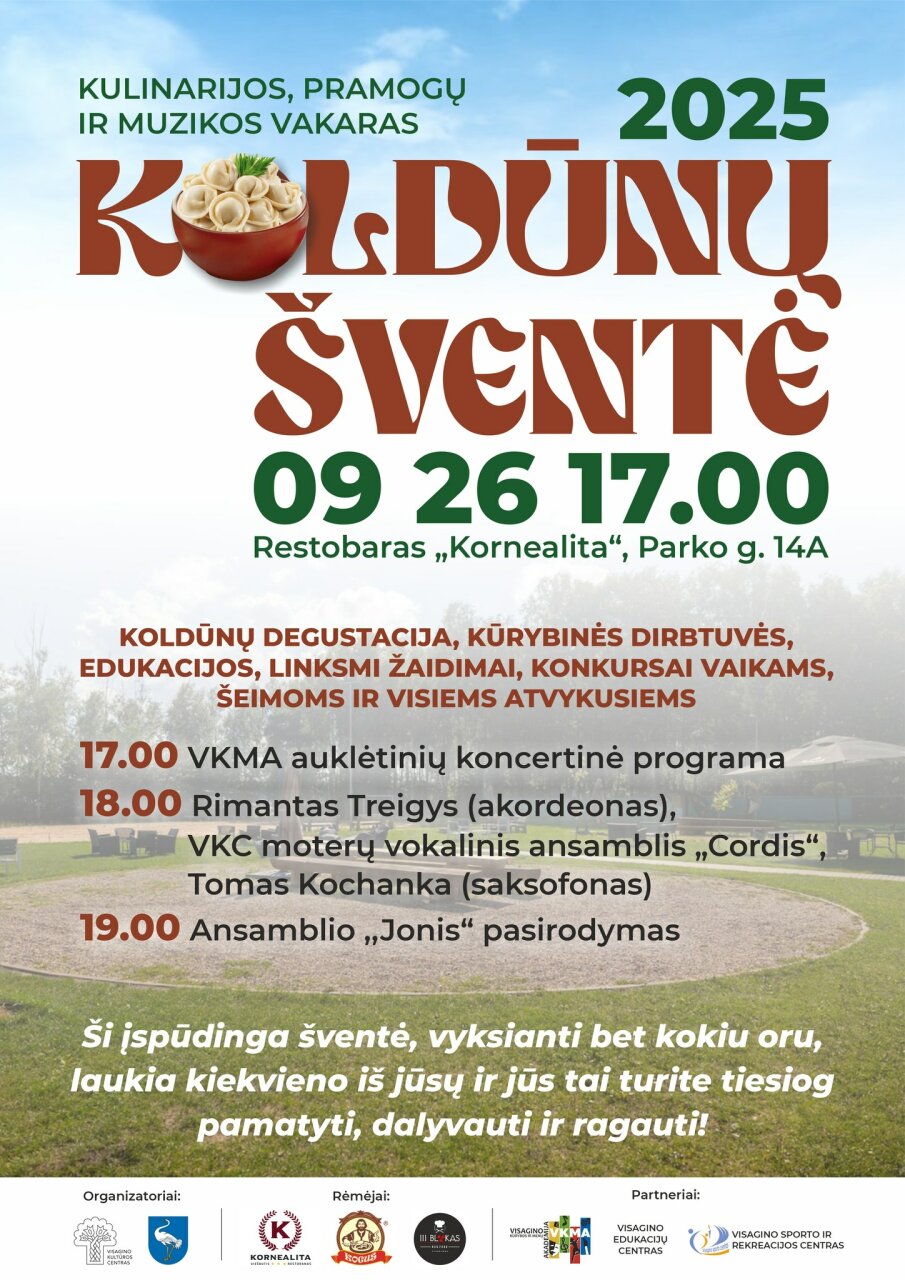 KOLDŪNŲ ŠVENTĖ 2025 | KULINARIJOS, PRAMOGŲ IR MUZIKOS VAKARAS