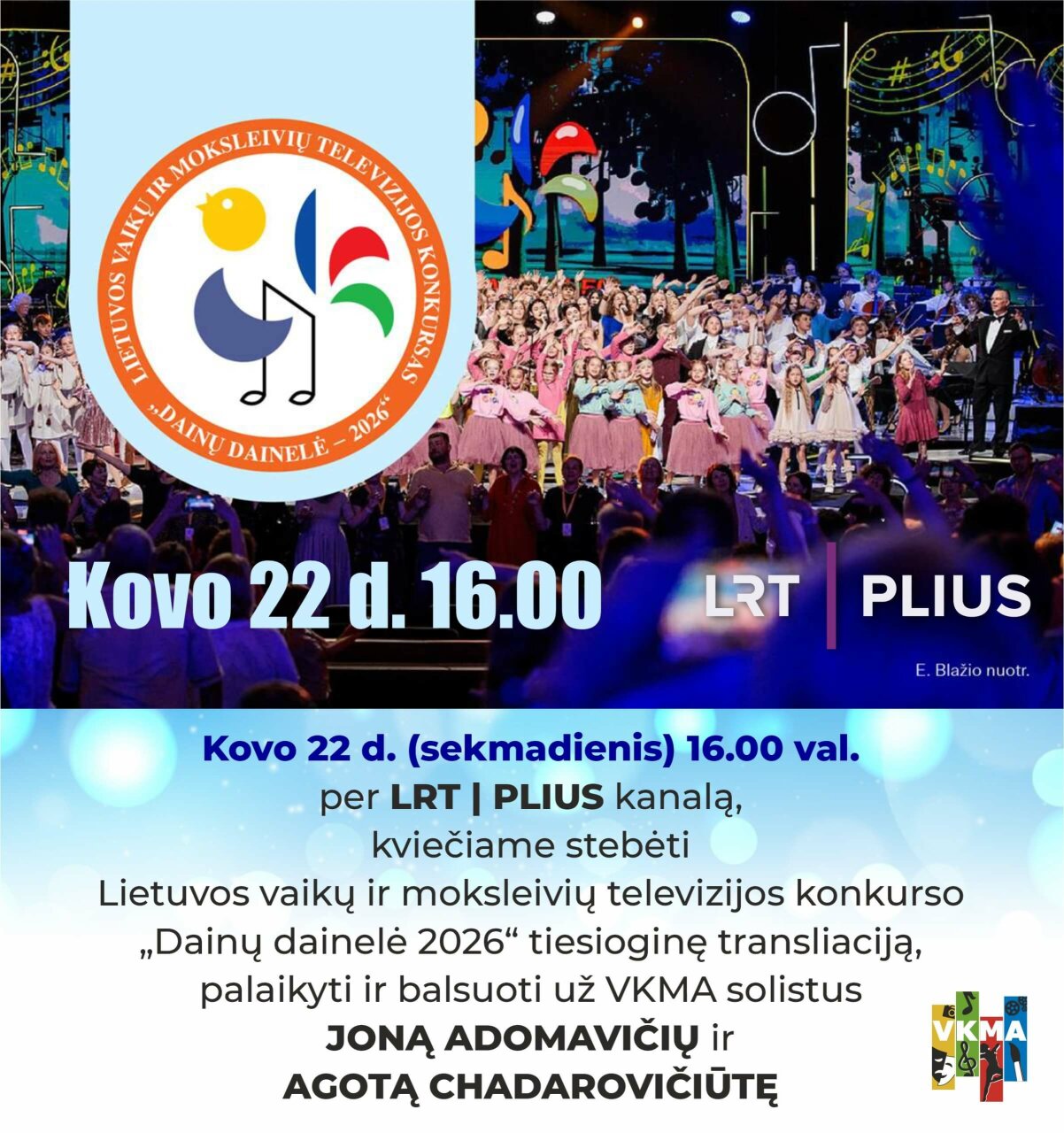 Kviečiame visus žiūrovus stebėti bei aktyviai palaikyti Visagino dainininkus