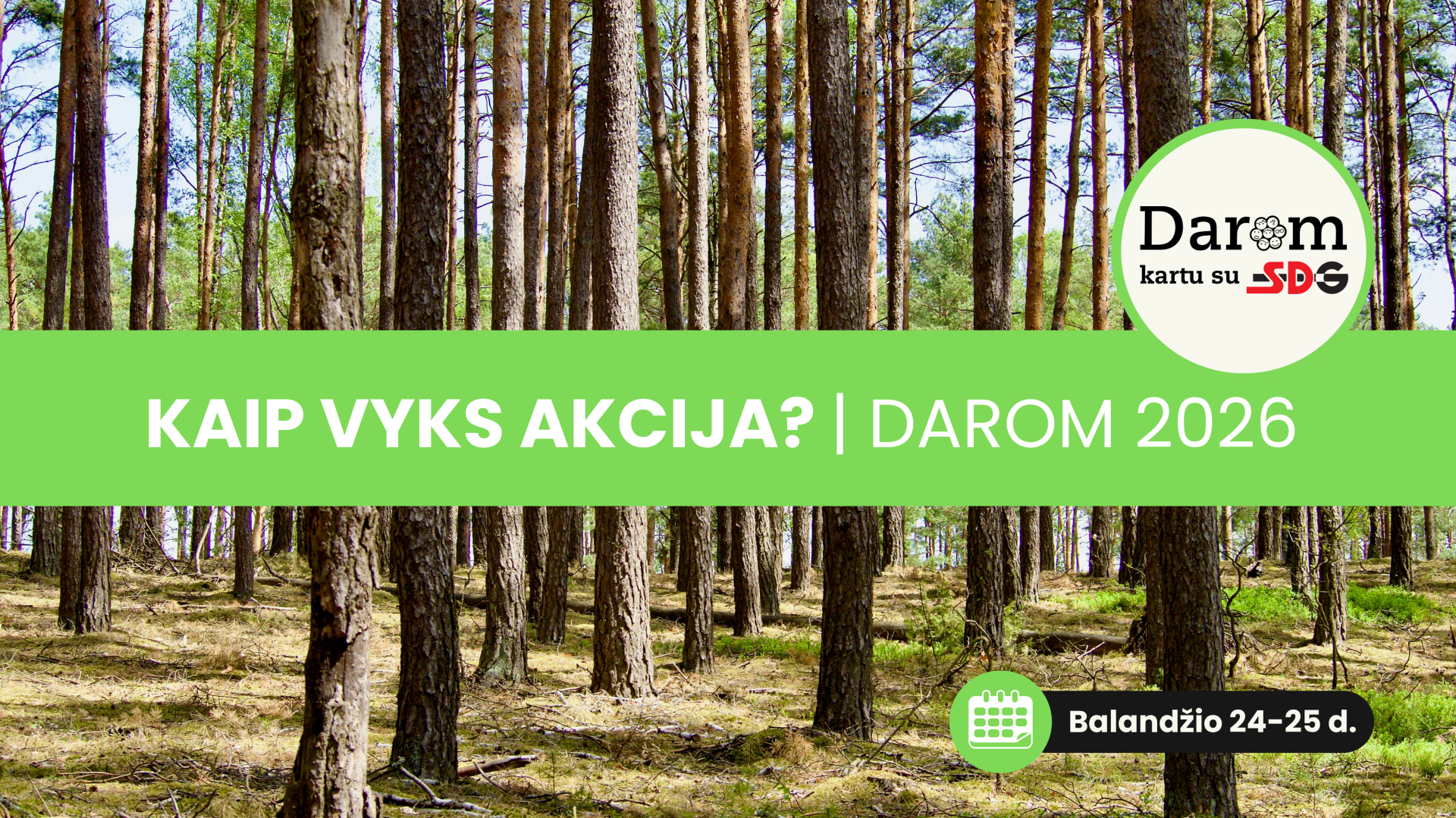 Svarbi informacija „Darom 2026“ Visagine dalyviams