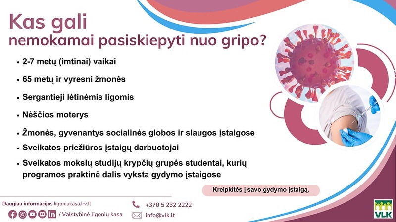Kviečiame pasiskiepyti nuo gripo