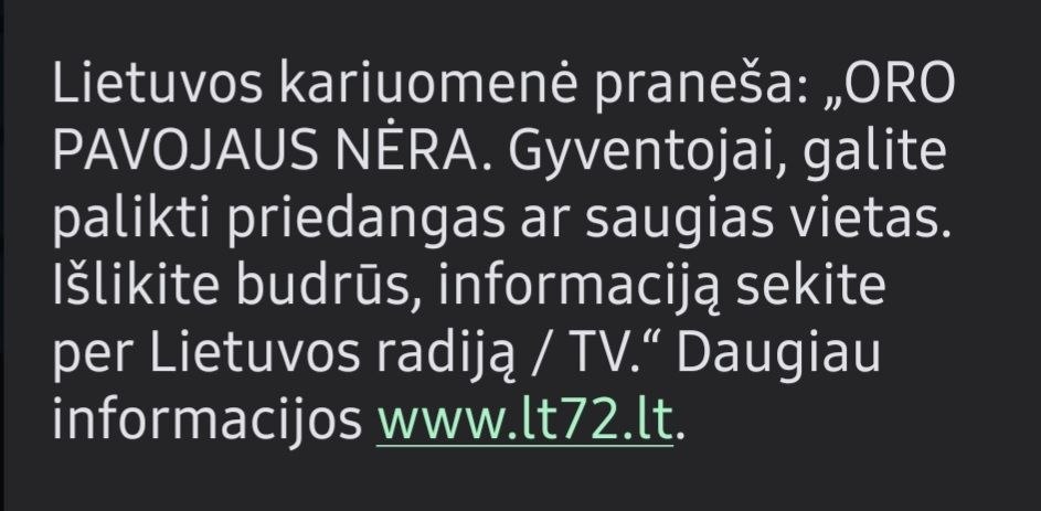 Dėmesio! Svarbus pranešimas!