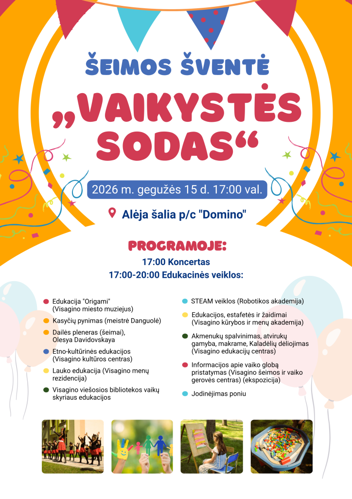 Kviečiame į jaukią ir spalvingą šeimos šventę „Vaikystės sodas“