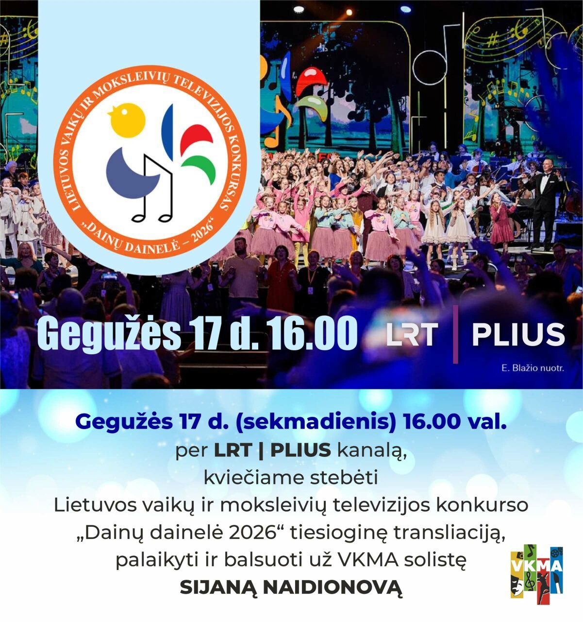 Kviečiame visus žiūrovus stebėti bei aktyviai palaikyti Visagino dainininkę Sijaną Naidionovą!