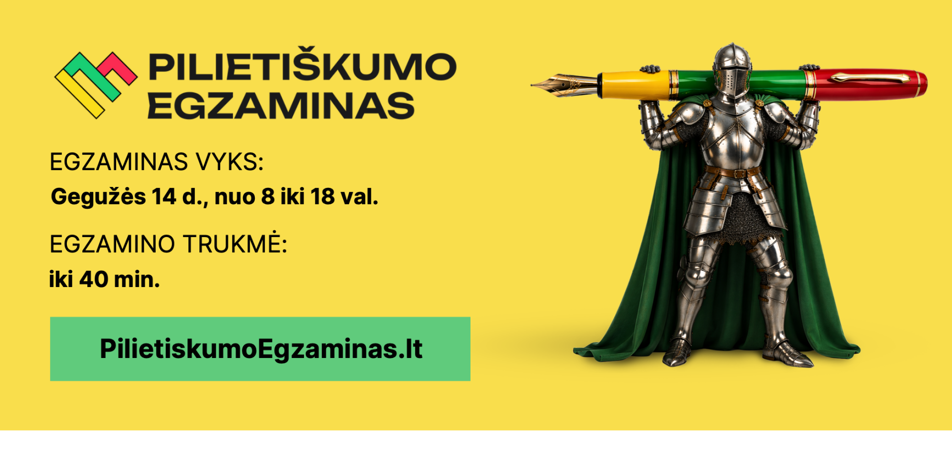 Kviečiame dalyvauti konkurse „Pilietiškumo egzaminas