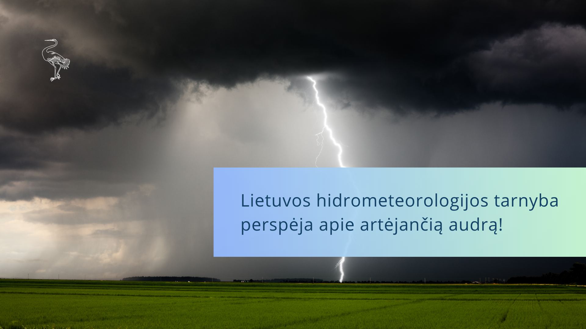 Visagino savivaldybės gyventojų dėmesiui – šiandien prognozuojama audra!