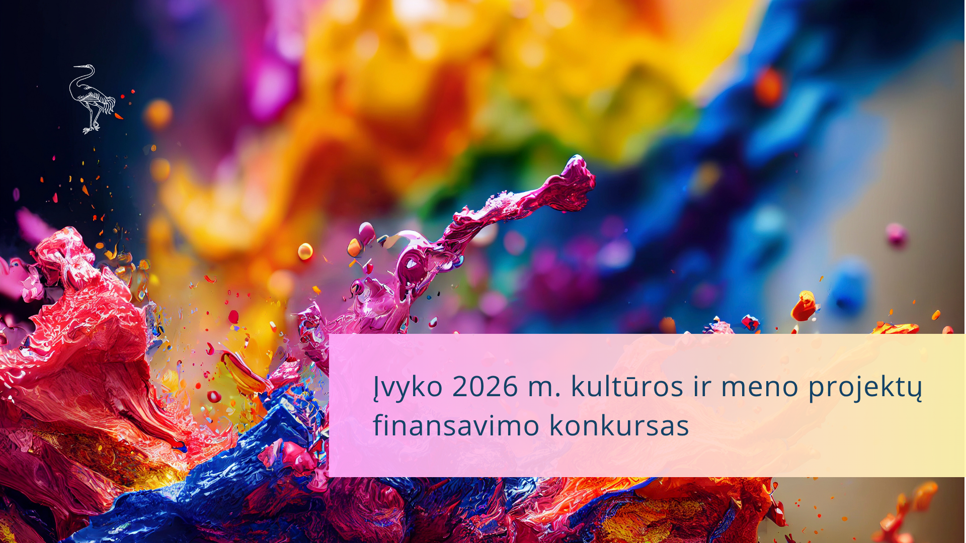 Įvyko 2026 m. kultūros ir meno projektų finansavimo konkursas