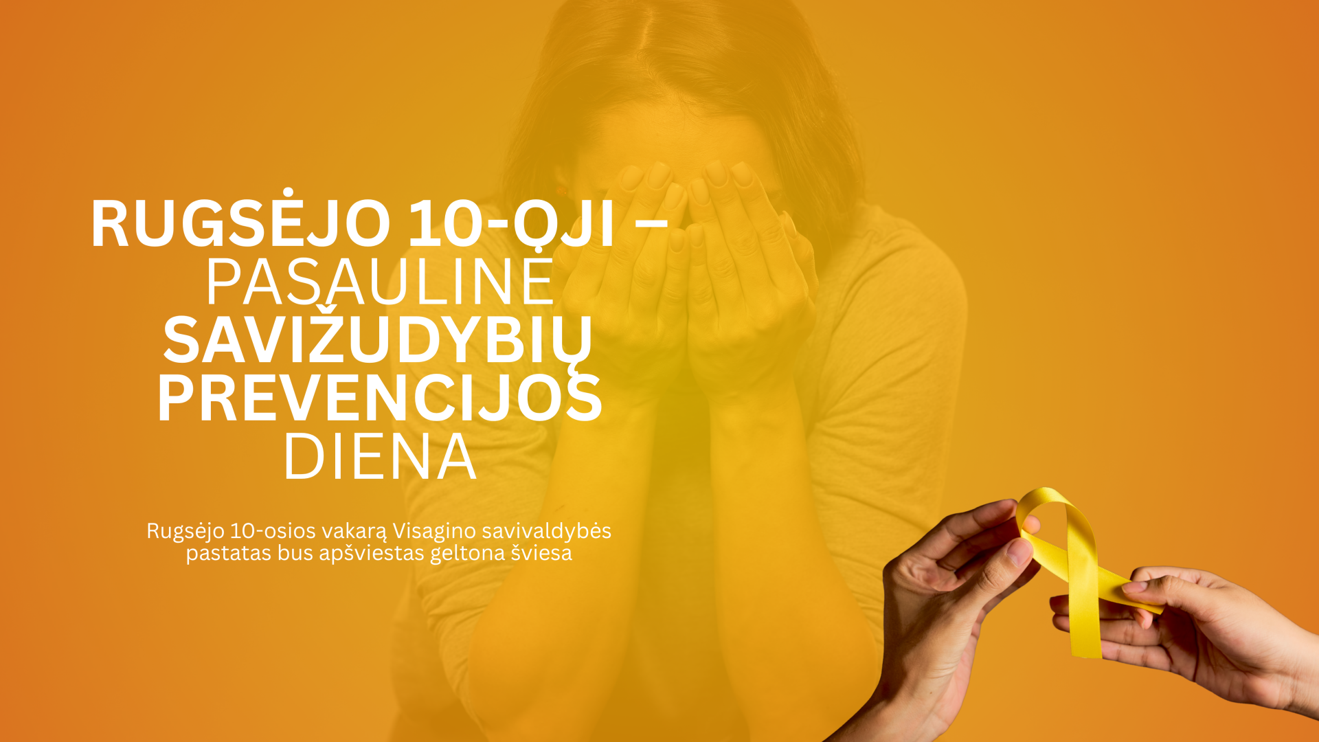 Rugsėjo 10-ąją bus minima Pasaulinė savižudybių prevencijos diena