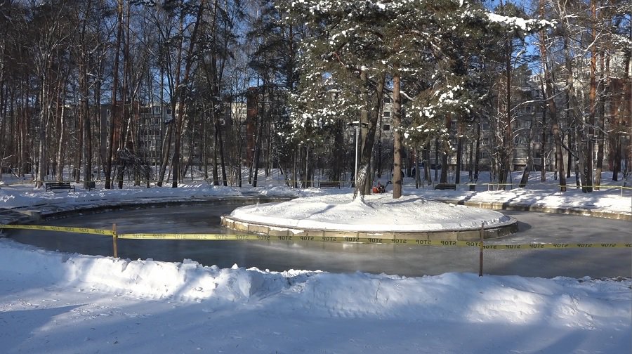 Фонтан без воды, но со льдом: Висагинас изобрёл зиму заново